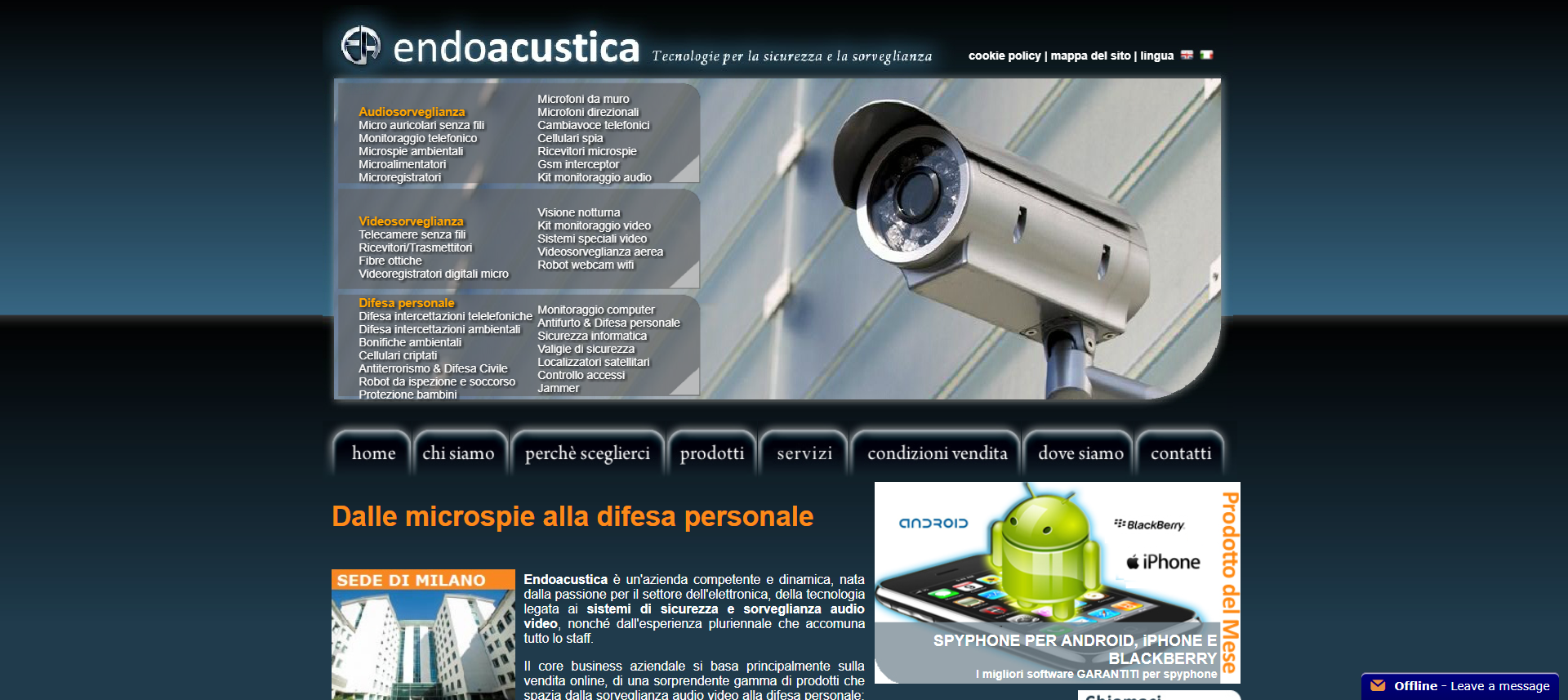 Endoacustica fornisce affidabili ed efficienti servizi e prodotti per la sorveglianza e la sicurezza.